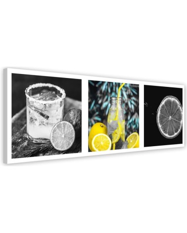 Modernes Wandbild - Zitronenverrücktheit - Satz | Feeby