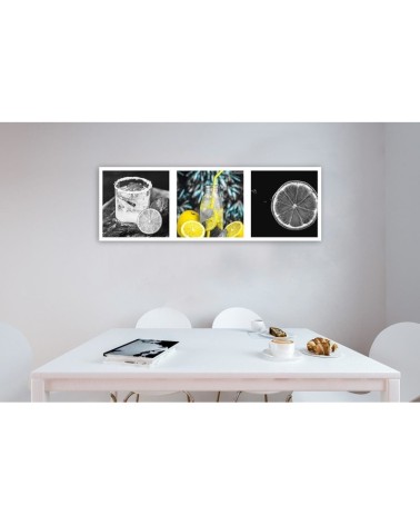 Modernes Wandbild - Zitronenverrücktheit - Satz | Feeby