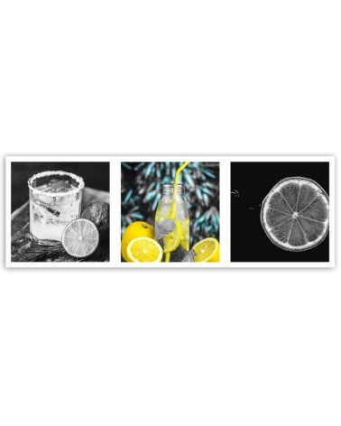 Modernes Wandbild - Zitronenverrücktheit - Satz | Feeby