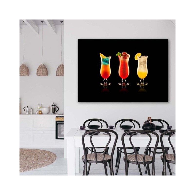 Wandbild für Wohnzimmer - Barkeeper-Cocktails | Feeby