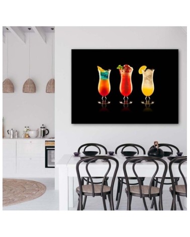 Wandbild für Wohnzimmer - Barkeeper-Cocktails | Feeby