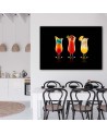 Wall Canvas painting for bar or pub - Cocktails drinks | FEEBY