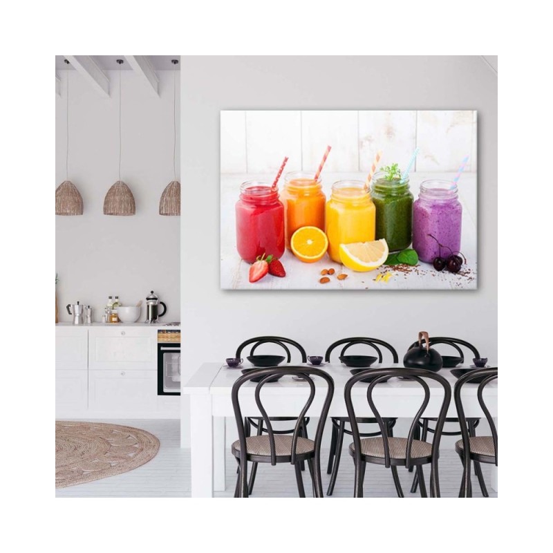 Modernes Wandbild - Gesunde Fruchtcocktails | Feeby