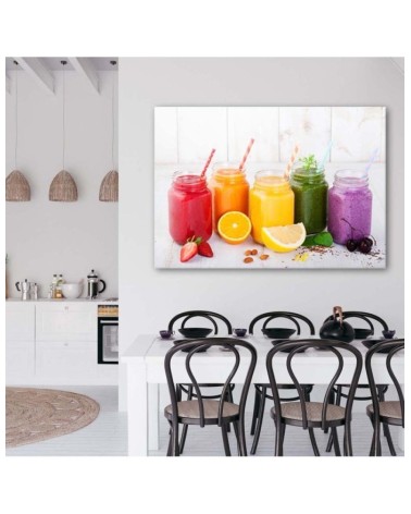 Modernes Wandbild - Gesunde Fruchtcocktails | Feeby