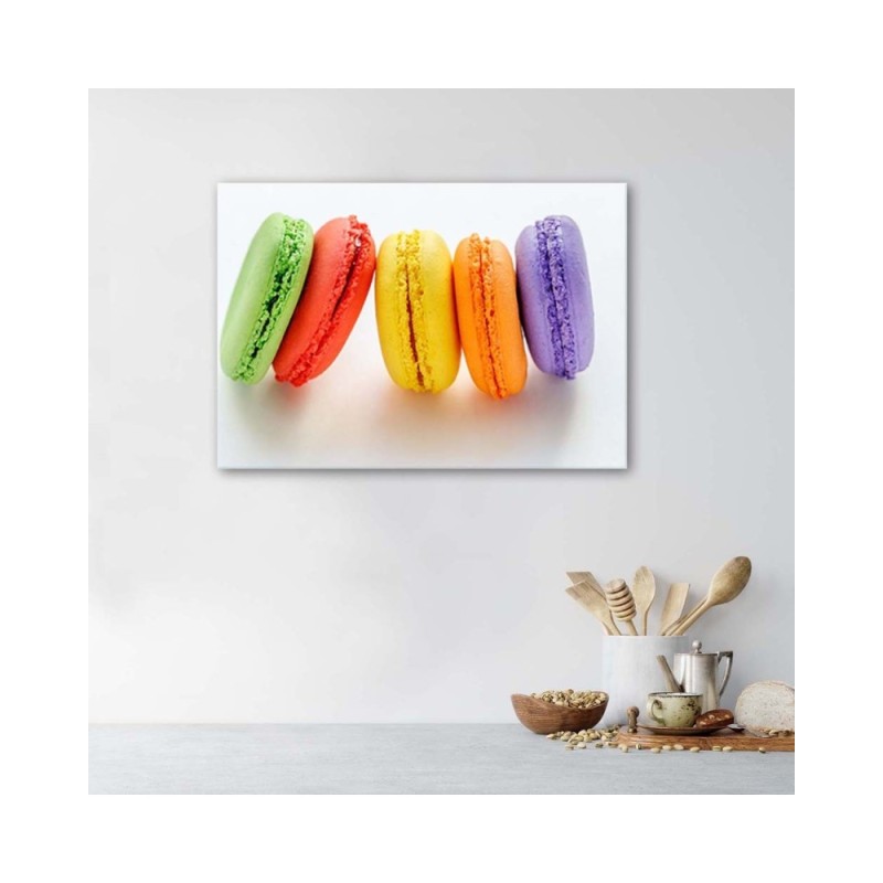 Bild auf Leinwand - Französische Macarons | Feeby