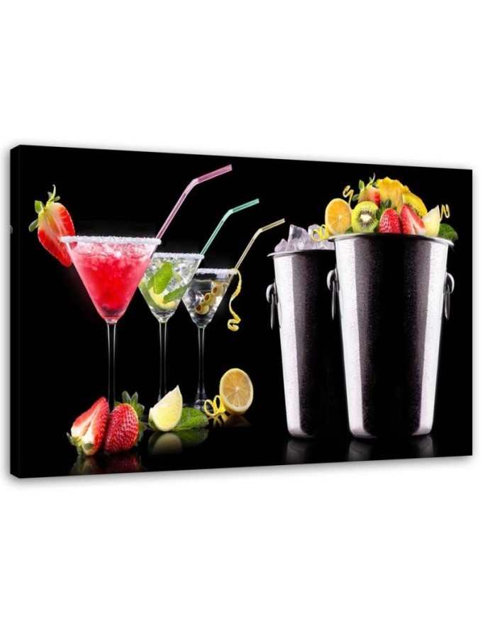 Bild auf Leinwand - Barkeeper für Getränke und Obst | Feeby