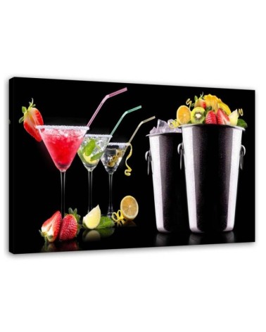 Canvas prints for a bar or pub - Drinks and fruit bartender | FEEBY
