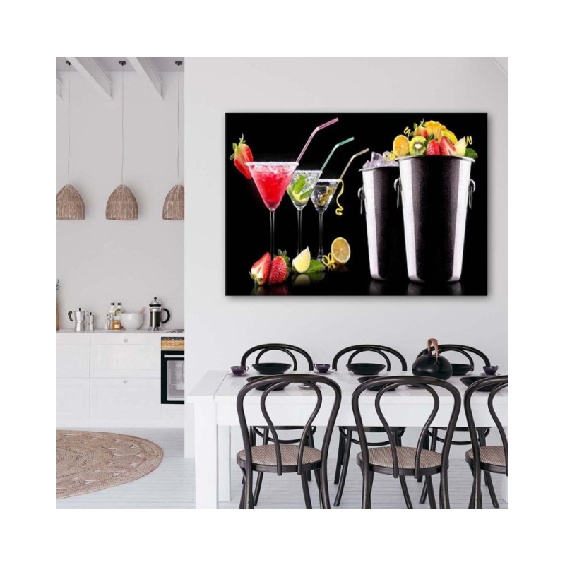 Bild auf Leinwand - Barkeeper für Getränke und Obst | Feeby