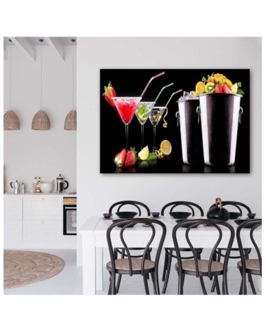 Bild auf Leinwand - Barkeeper für Getränke und Obst | Feeby