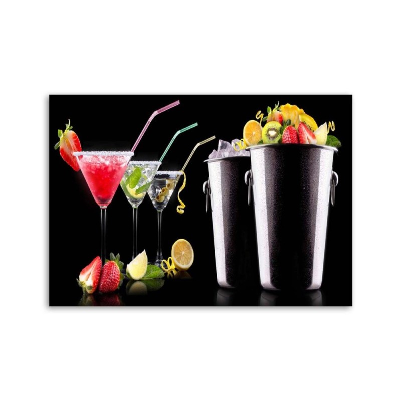Bild auf Leinwand - Barkeeper für Getränke und Obst | Feeby