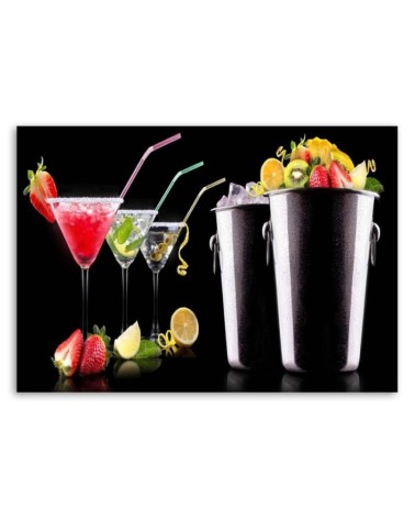 Bild auf Leinwand - Barkeeper für Getränke und Obst | Feeby
