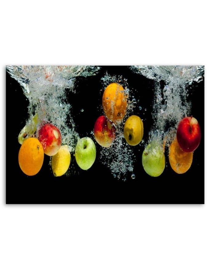 Stylish Canvas paintings for dining room or kitchen - Fresh fruit in water | FEEBY