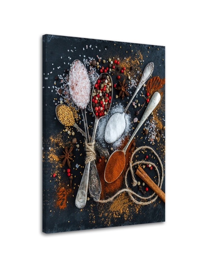 Leinwandbild - Aromatische Gewürze | Feeby