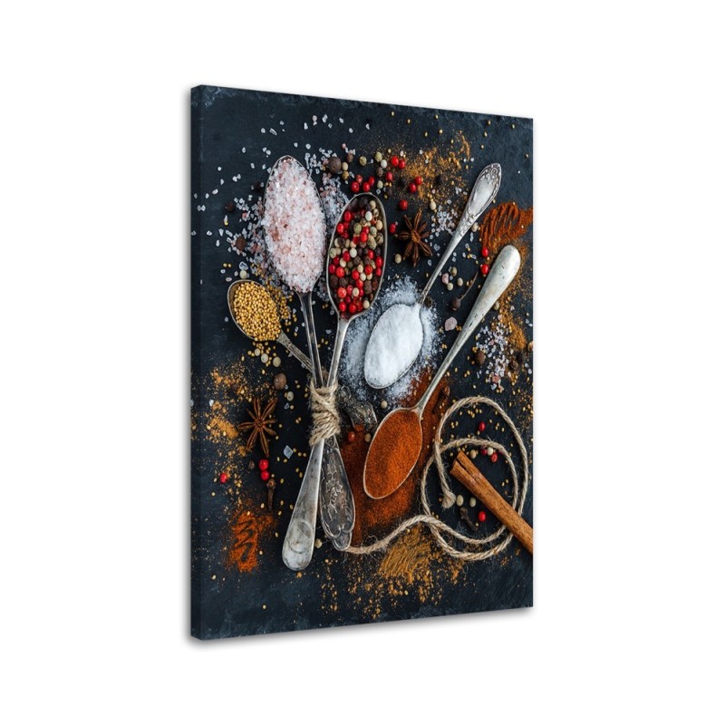 Leinwandbild - Aromatische Gewürze | Feeby
