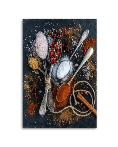 Leinwandbild - Aromatische Gewürze | Feeby