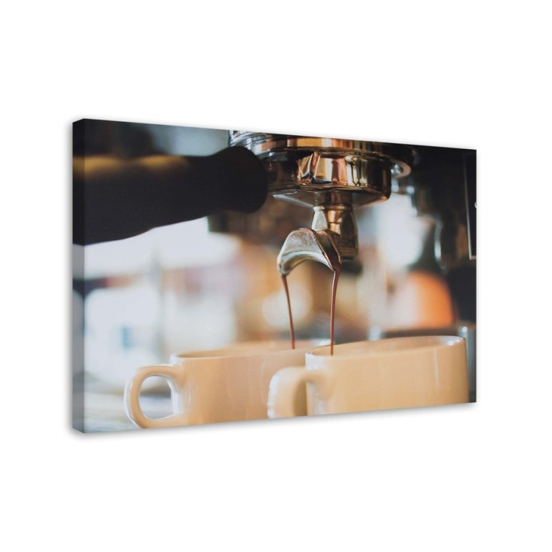 Modernes Wandbild - Frischer Kaffee in einem Café | Feeby