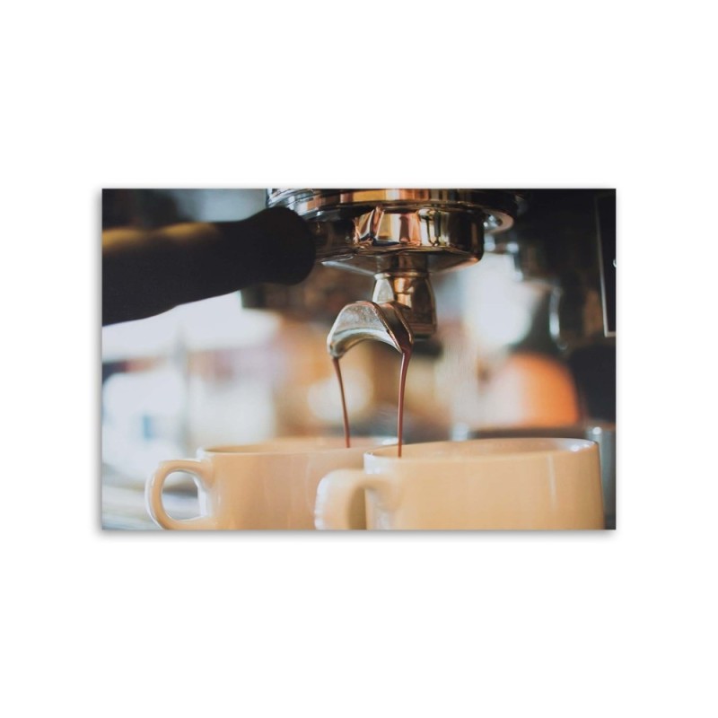 Modernes Wandbild - Frischer Kaffee in einem Café | Feeby