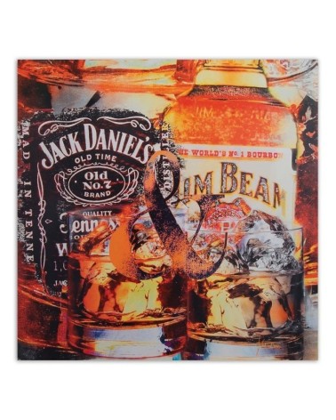 Modernes Wandbild - Zwei Whisky-Getränke | Feeby