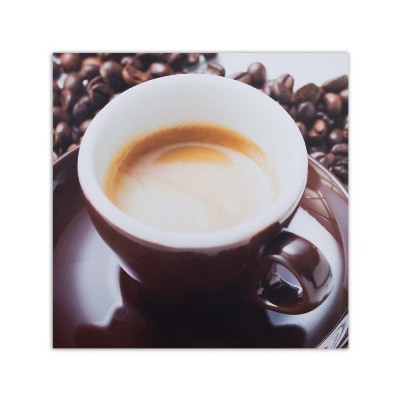 Leinwanddruck - Eine halbe Tasse Kaffee | Feeby