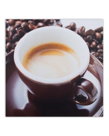 Leinwanddruck - Eine halbe Tasse Kaffee | Feeby