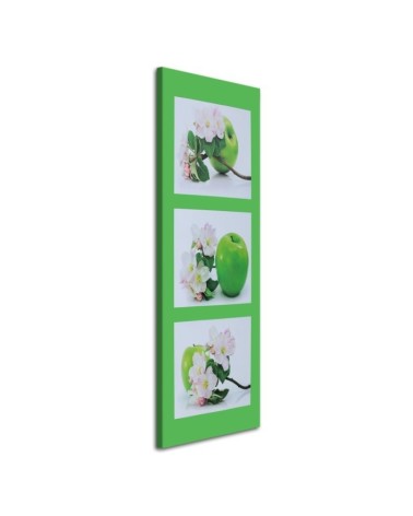 Canvas prints for restaurant wall - Green apple and flowers | FEEBY