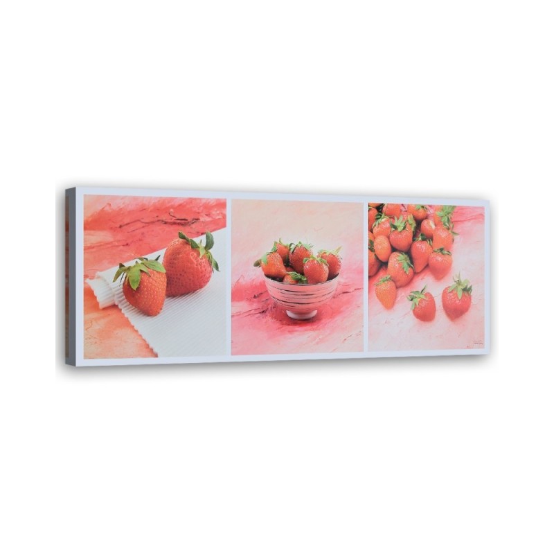 Bild auf Leinwand - Rote Erdbeeren | Feeby