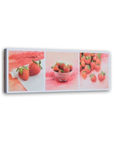 Bild auf Leinwand - Rote Erdbeeren | Feeby