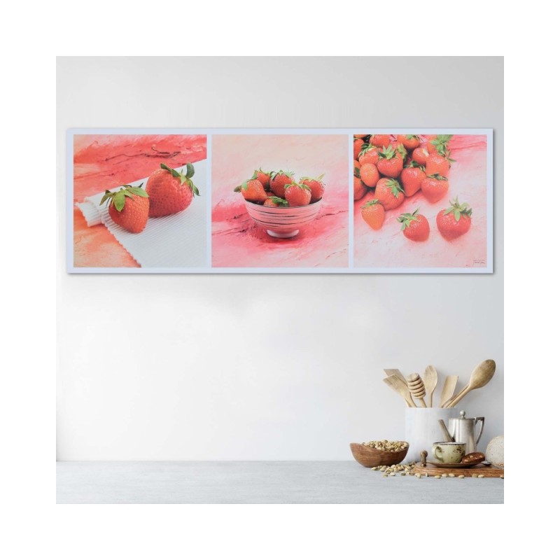 Bild auf Leinwand - Rote Erdbeeren | Feeby