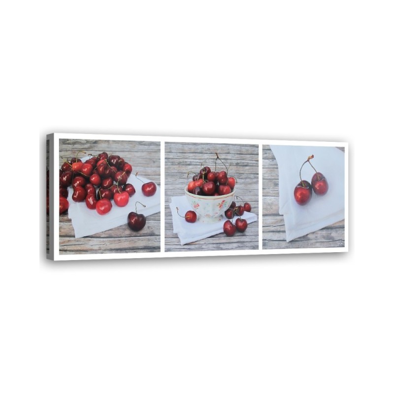 Leinwandbild - Saftige Burgunderkirschen | Feeby
