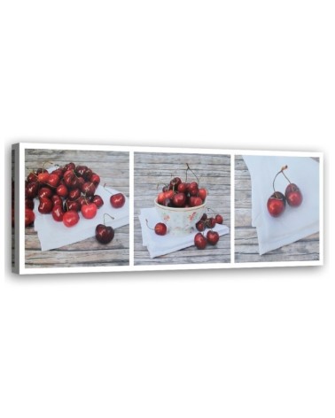 Decorative Canvas prints for kitchen - Juicy cherries | FEEBY