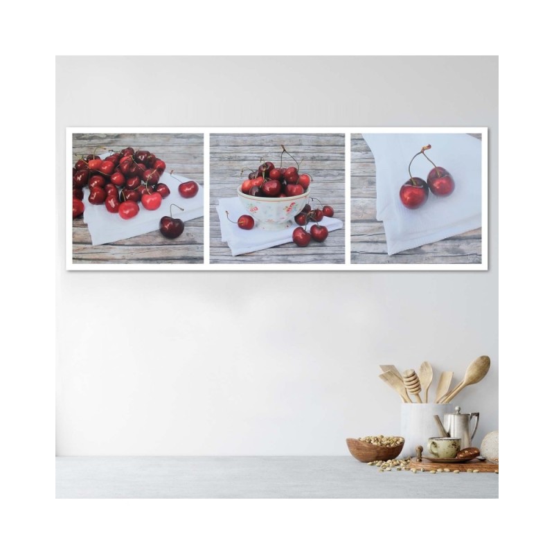 Leinwandbild - Saftige Burgunderkirschen | Feeby