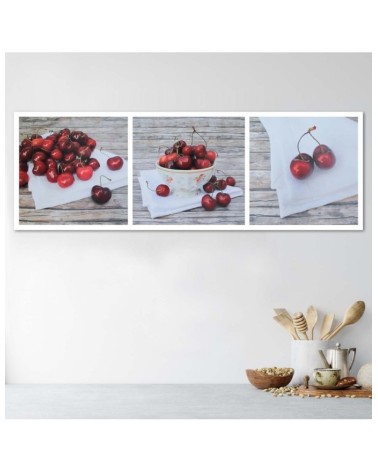 Leinwandbild - Saftige Burgunderkirschen | Feeby