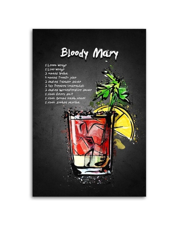 Obraz do baru lub pubu - Koktajl bloody mary Gab Fernando | FEEBY