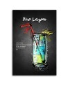 Obraz do baru lub pubu - Koktajl blue lagoon Gab Fernando | FEEBY