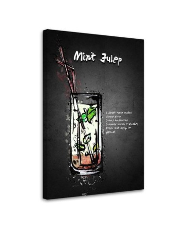 Canvas prints for bar or pub - Mint julep cocktail Gab Fernando | FEEBY