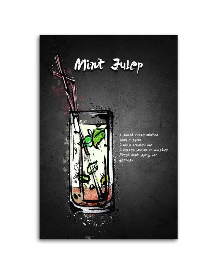 Obraz do baru lub pubu - Koktajl mint julep Gab Fernando | FEEBY
