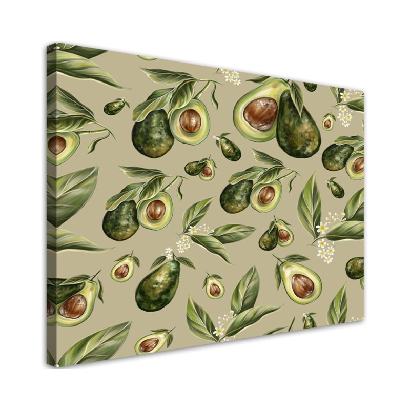 Leinwandbild - Avocado -Hälften | Feeby