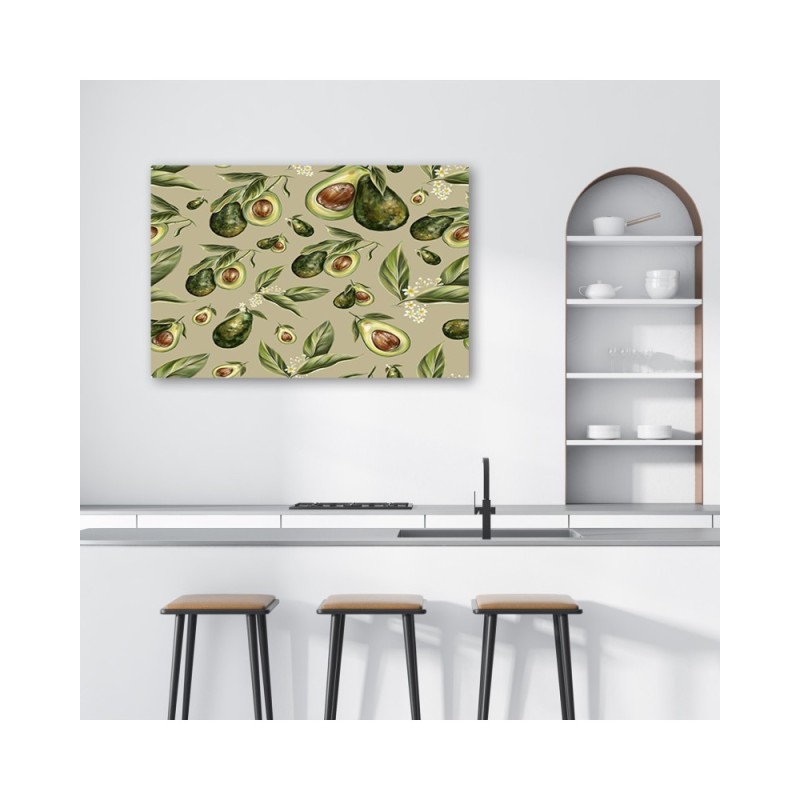 Leinwandbild - Avocado -Hälften | Feeby