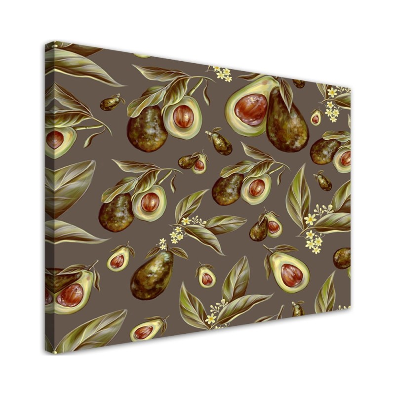 Leinwandbild - Avocado -Hälften | Feeby