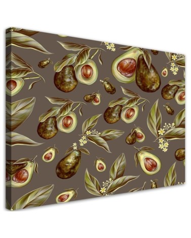Leinwandbild - Avocado -Hälften | Feeby