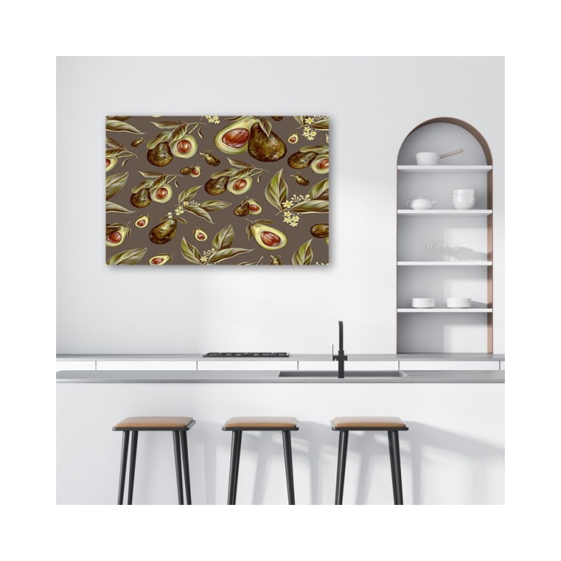 Leinwandbild - Avocado -Hälften | Feeby