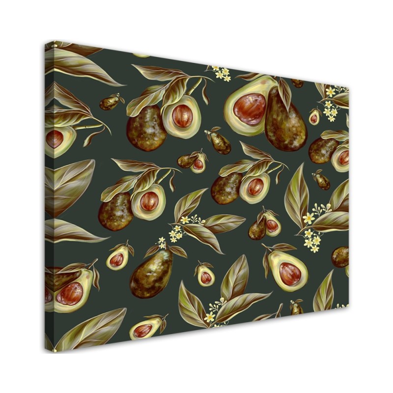 Wandbild für Wohnzimmer - Avocado -Hälften | Feeby