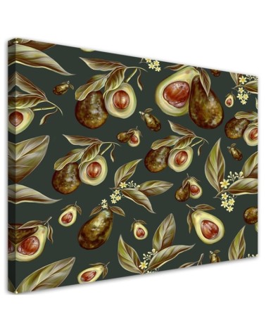 Wandbild für Wohnzimmer - Avocado -Hälften | Feeby