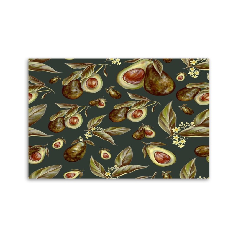 Wandbild für Wohnzimmer - Avocado -Hälften | Feeby