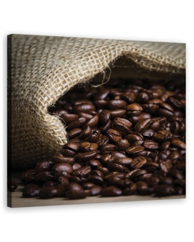 Dekoratives Leinwandbild - Kaffeebohnen | Feeby