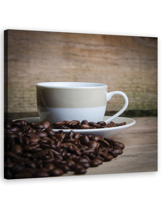 Leinwandbild - Tasse Kaffee | Feeby