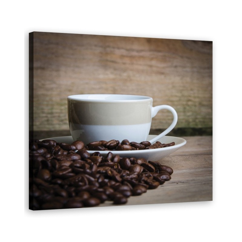 Leinwandbild - Tasse Kaffee | Feeby