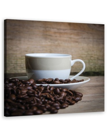 Leinwandbild - Tasse Kaffee | Feeby