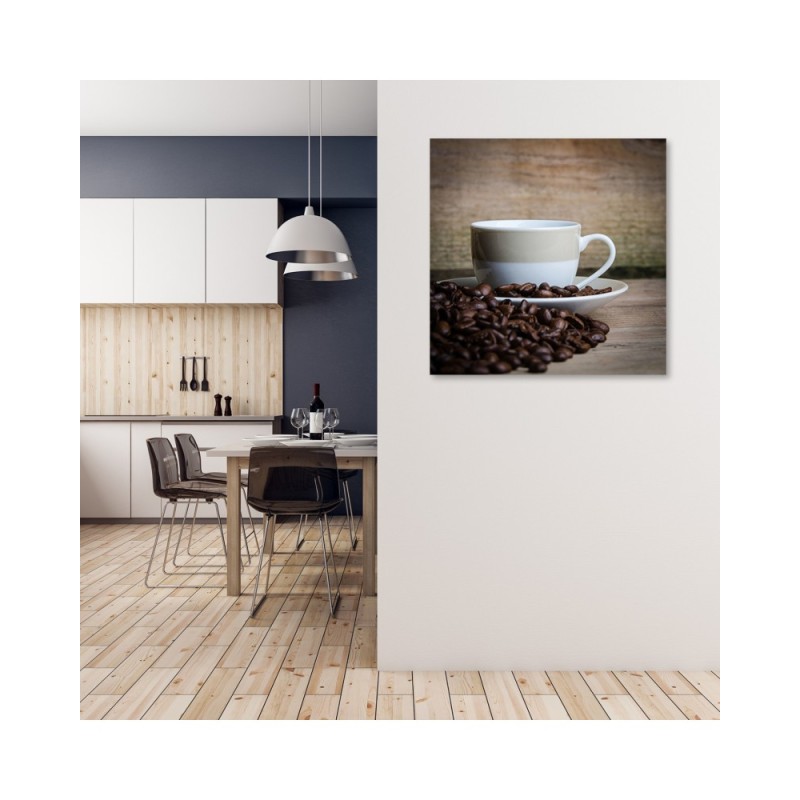 Leinwandbild - Tasse Kaffee | Feeby