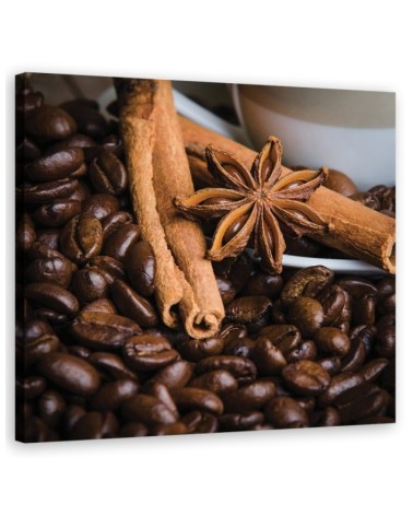 Stylish Canvas paintings for kitchen or dining room - Star anise and coffee | FEEBY